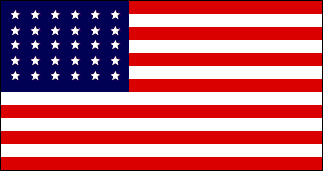 30-Star US Flag 1848-1851