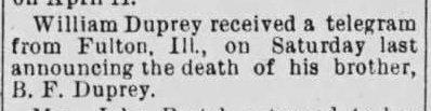 B. F. Duprey article