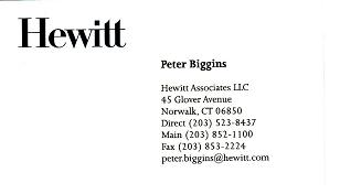 Hewitt card