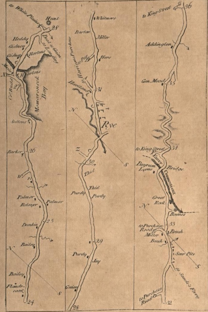 Wall Street to Port Chester Map