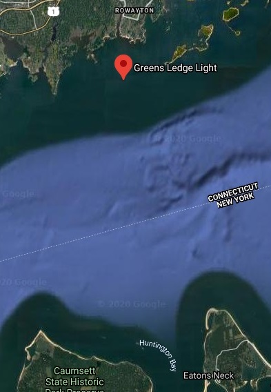 Greens Ledge Light Map