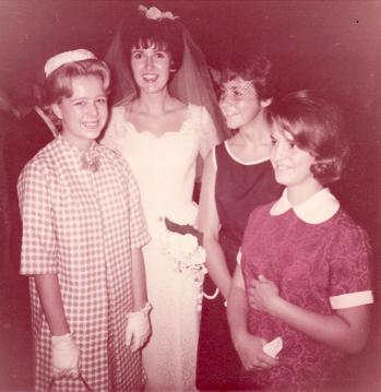 Students at wedding, 1964