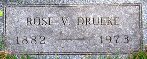 Tombstone for Rose Drueke