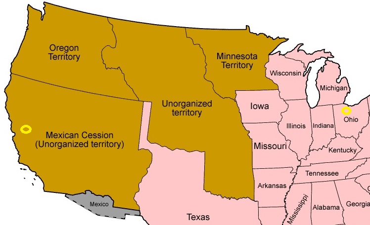 map of the states and territories