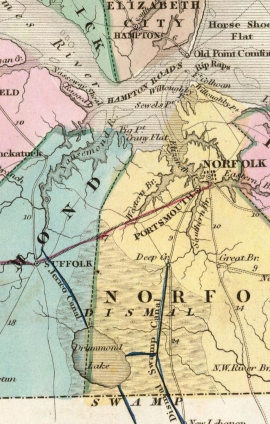 1839 - Map of Virgina