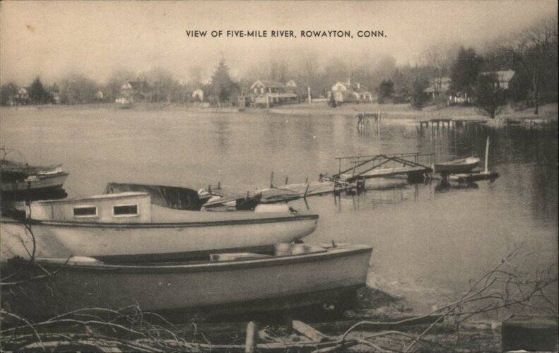 View of the Five Mile River from Rowayron